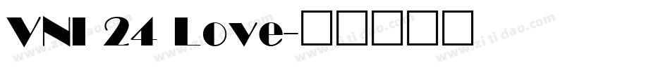 VNI 24 Love字体转换
